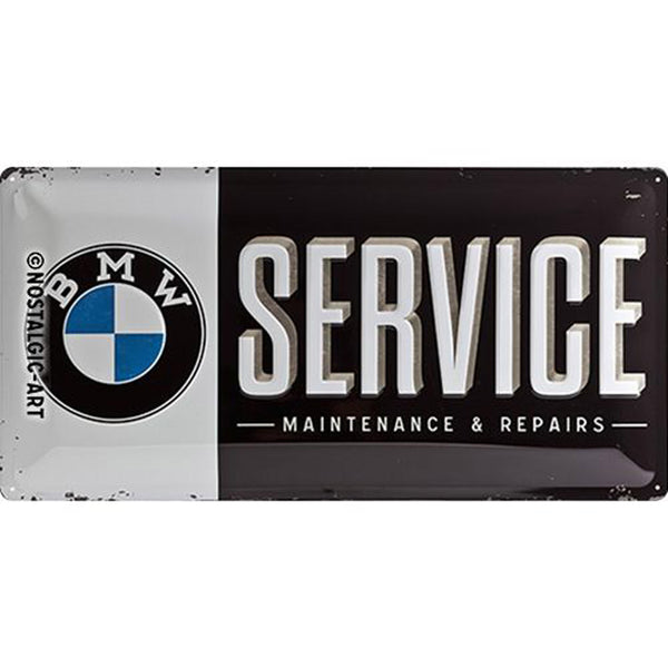 Nostalgic-Art BMW Service Long Sign (25x50cm)