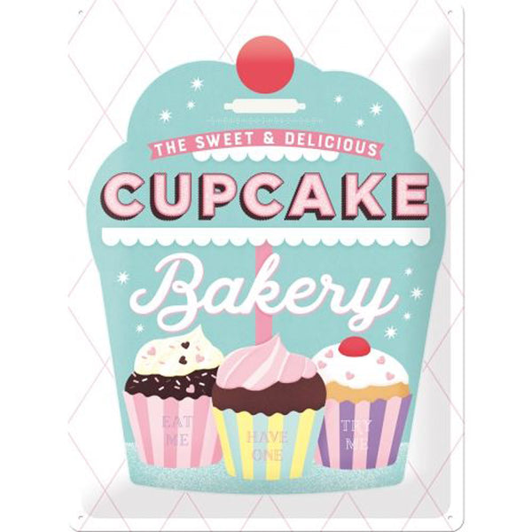 Nostalgic-Art Cupcake Bakery Large Sign (30x40cm)