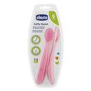 Chicco Soft Silicone Spoon 6M+ 2pk