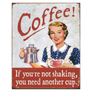 Kojotový kovový plak