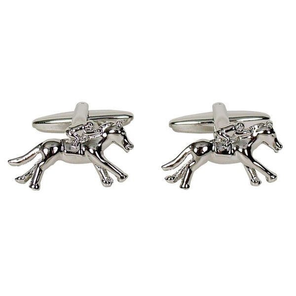 Horse and Jockey Button Cufflinks