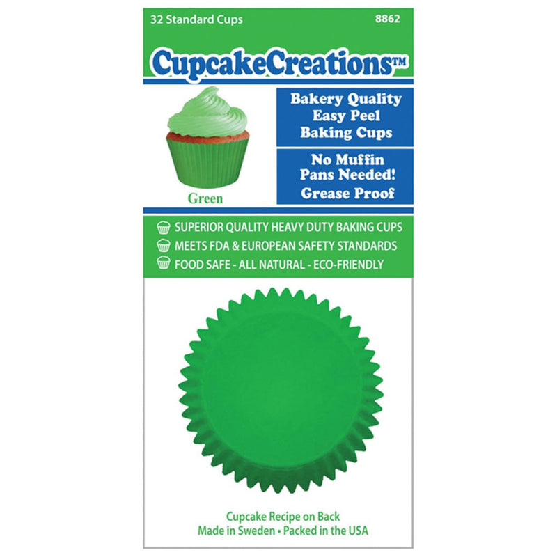 Solid Color Cupcake Cups 32pk