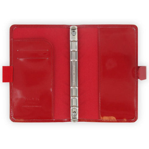 Filofax Patent Personal Compact Organiser (Red)