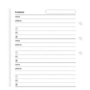 Filofax Pocket Contacts Value Pack Refill
