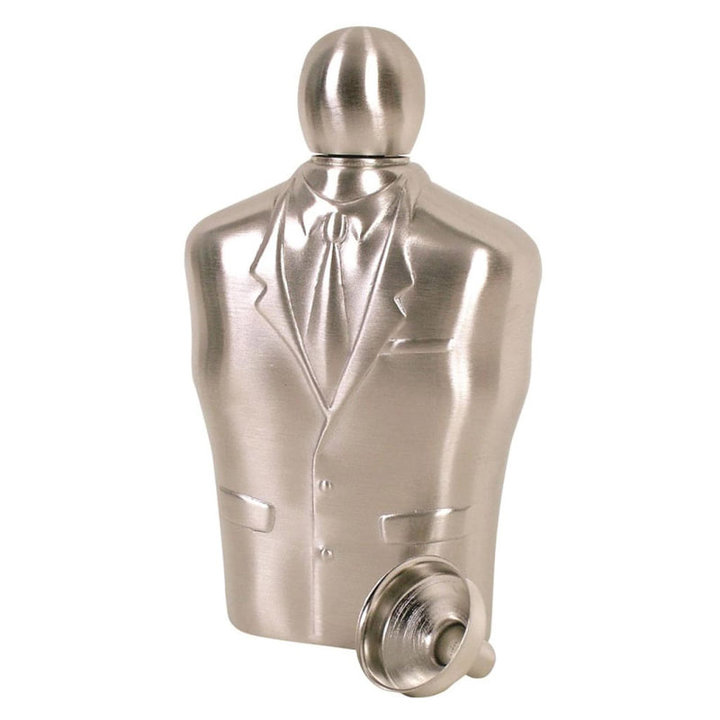 Coyote Satin Suit Flask with Funnel Set 6oz