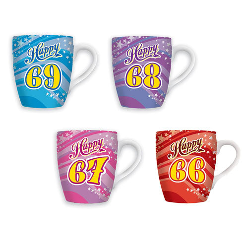 Birthday Happy 60s Celebration Mug