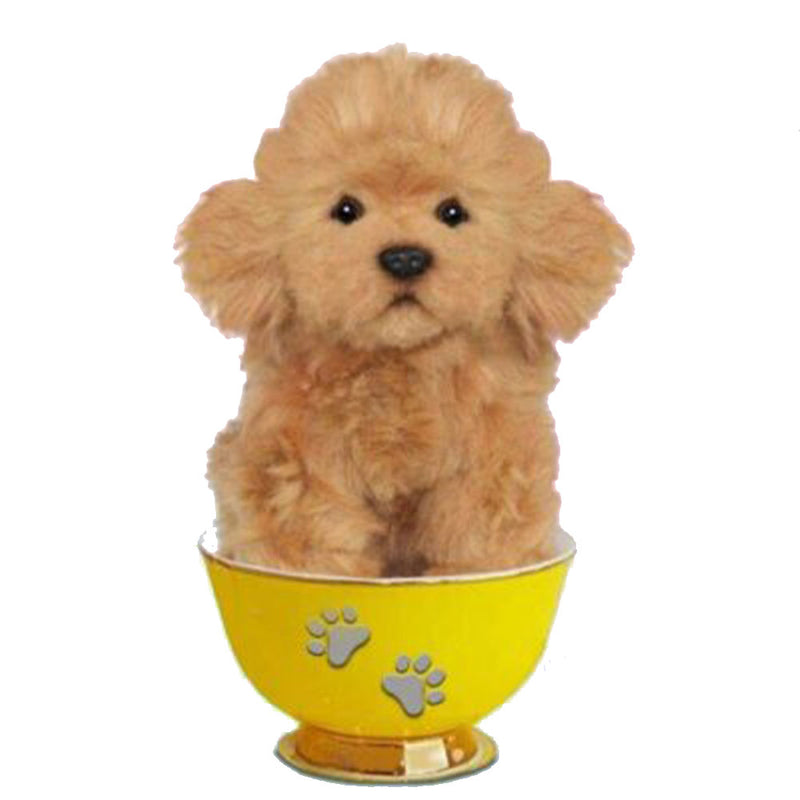 Realistická hračka psího čaje plyšová hračka 16 cm