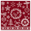 Vánoční tematické obědové ubrousky