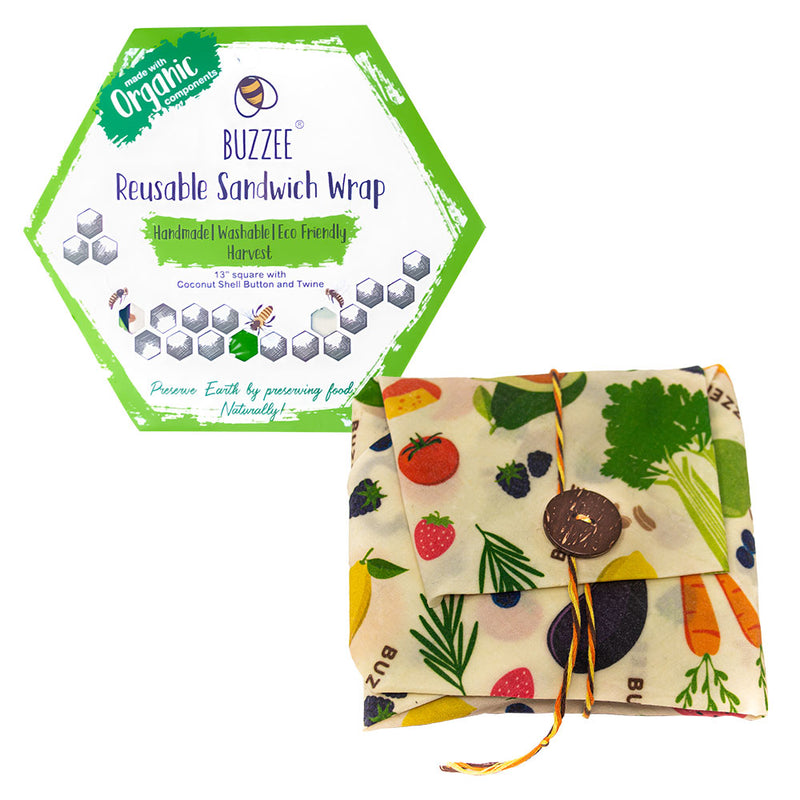 Buzzee Organic Beeswax Sandwich Wrap