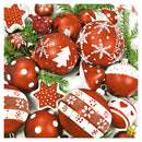 Papír+design vánočních ozdob oběda ubrousků