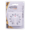 Appetito 60-Minute Timer Square (White)