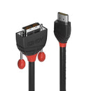 Lindy HDMI do DVI-D kabelové černé čáry