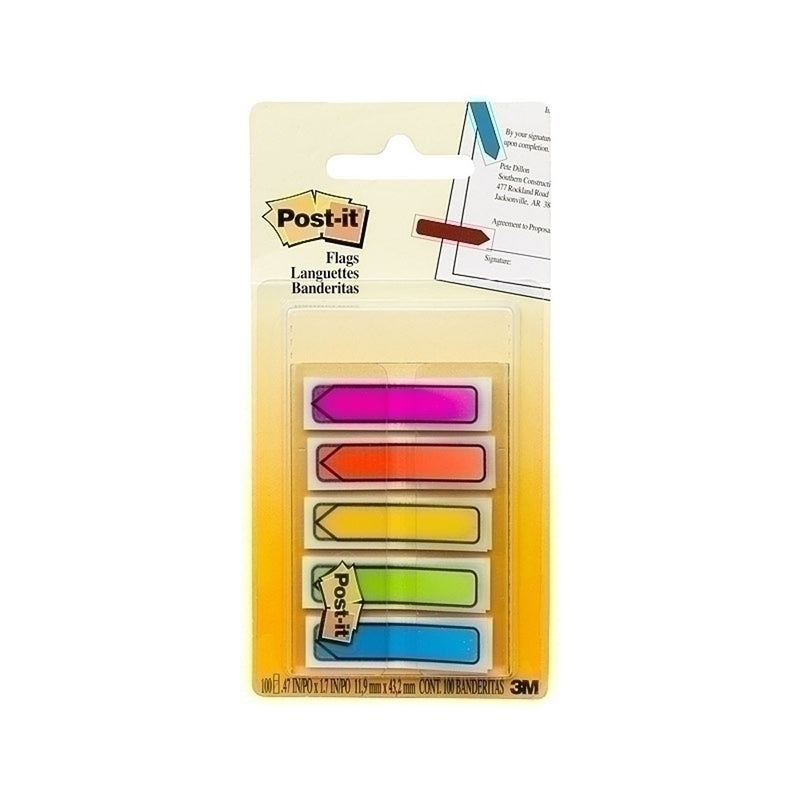 Post-It Bright Colours Arrow Flags (12x45mm)