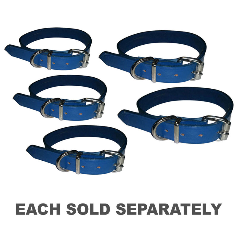 Leather Plain Collar (Blue)