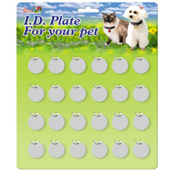 Pet Round Metal I.D. Disc (Pack of 24)