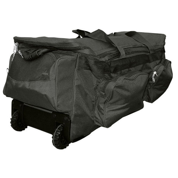 BAS Deluxe Team Wheelie Cricket Bag (Black)