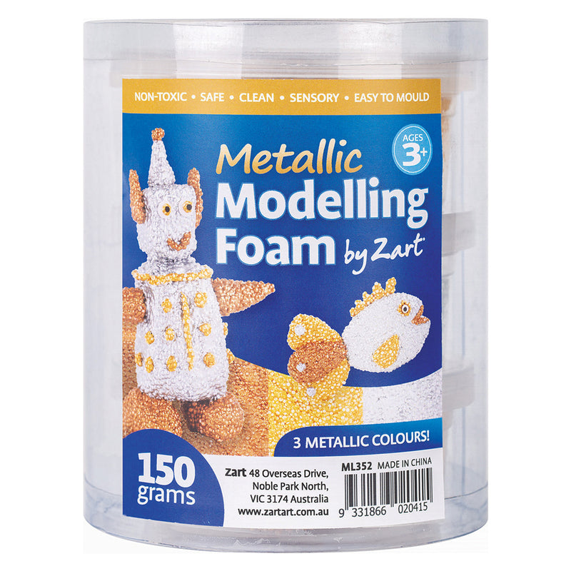 Metallic Modelling Foam 50g 3pk