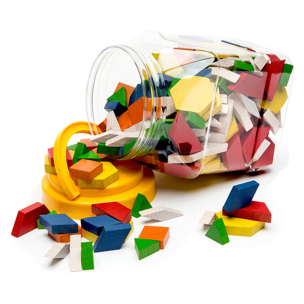 Wooden Pattern Blocks 250pcs