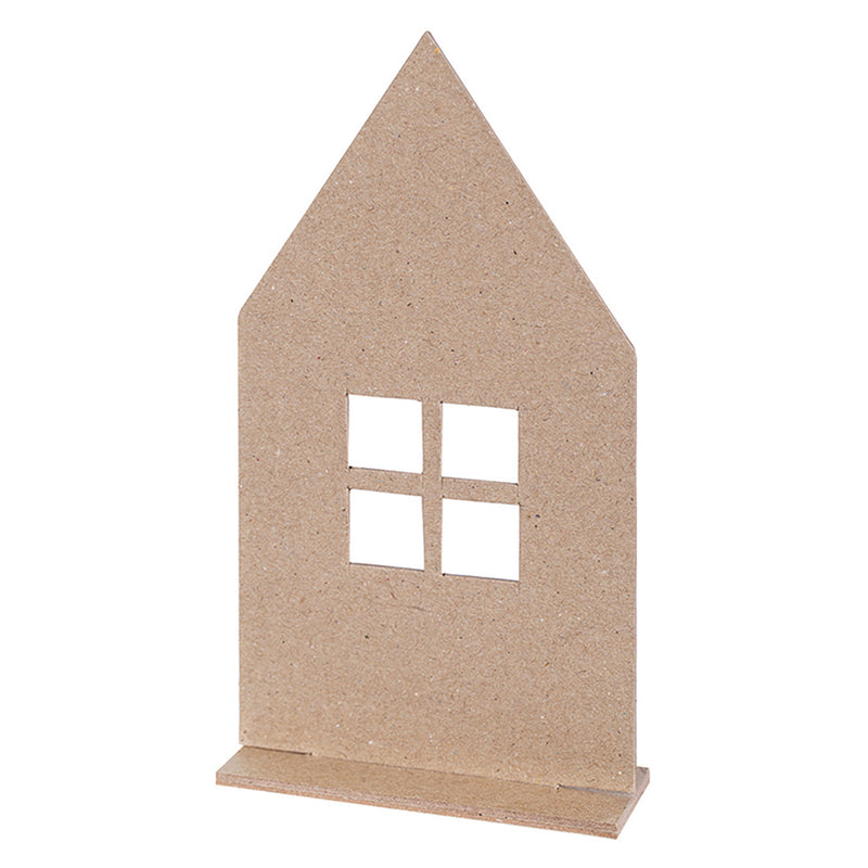 Papier Mache Standing House 10pk