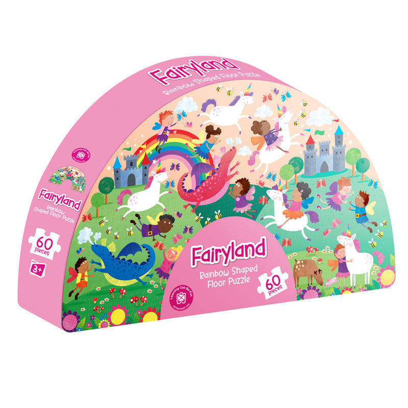 Learning Can Be Fun Shaped Floor Jigsaw Puzzle