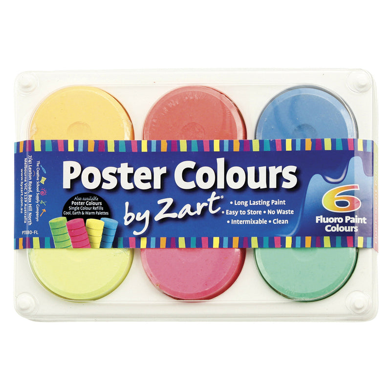 Zart Poster Colours 6pk