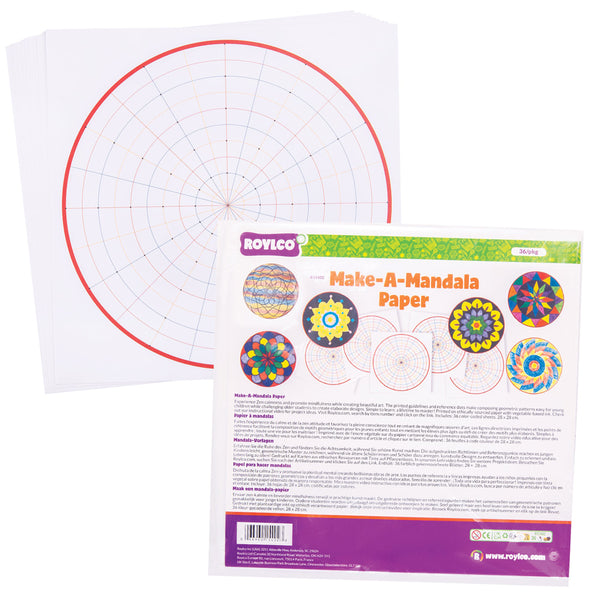 Roylco Make a Mandala Paper (Pack of 36)