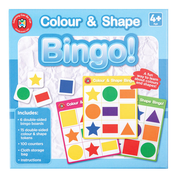 Colour and Shape Bingo Educational Game