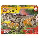 Vzdělávací 3d stvoření dinosaur puzzle