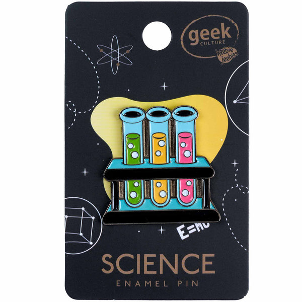 Test Tube Rack Enamel Pin