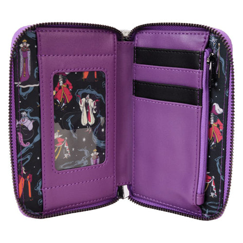 Disney Villans Iridescent Zip Wallet