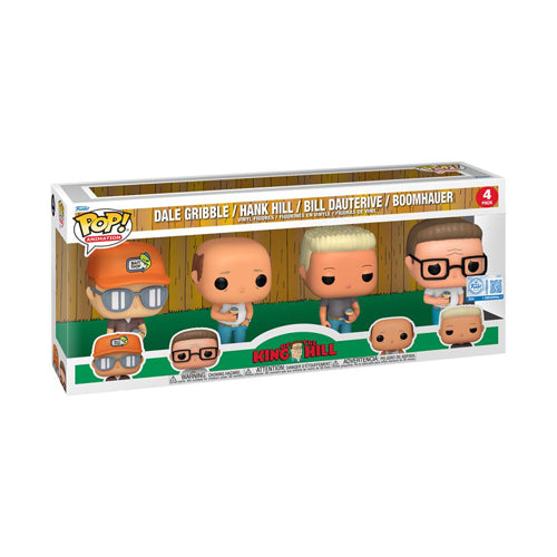 King of the Hill Dale, Hank, Bill & Boomhauer US Pop! 4-Pack