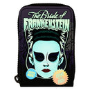 Bride of Frankenstein Neon Mask Zip Wallet