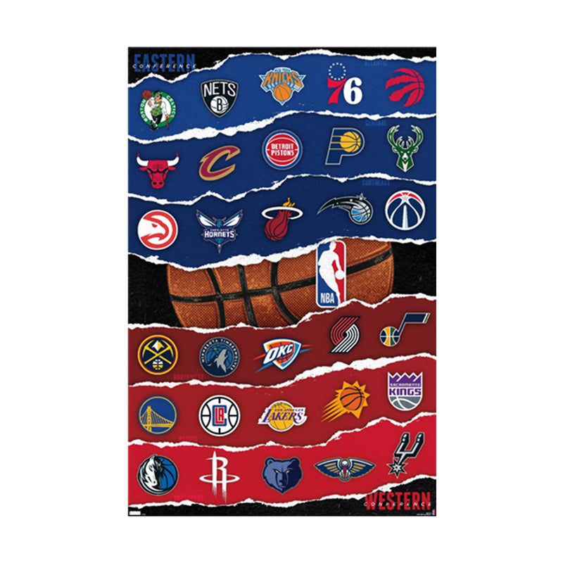 Plakát NBA League Logos