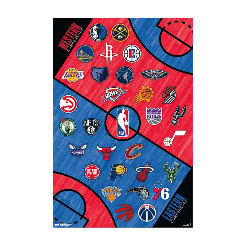 Plakát NBA League Logos