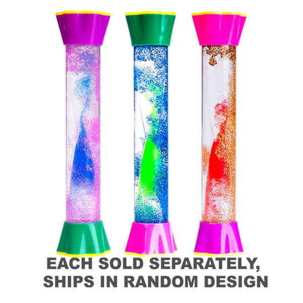 Sensory Glitter Hourglass Stick Visual Timer (1pc Random)