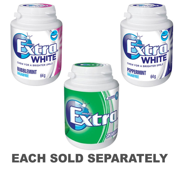 Extra White Gum Bottle (6x64g)