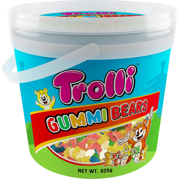 Trolli Gummi Bears Bucket 625g (Tub)