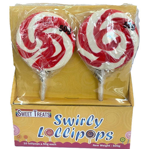 Sweet Treats Swirly Lollipops (10x50g)