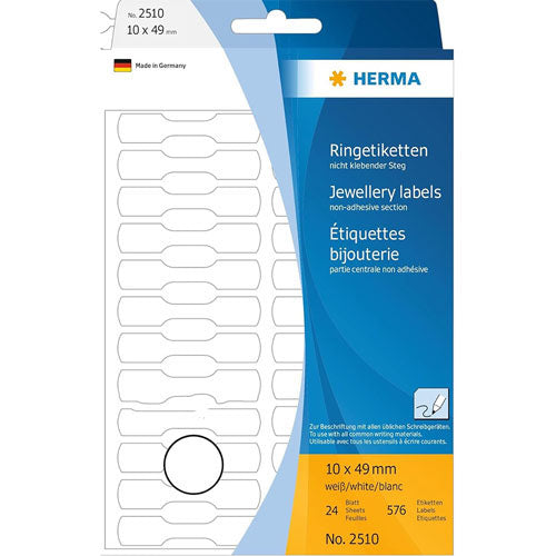 Herma Multi-Purpose Adhesive Labels 10mm (White)