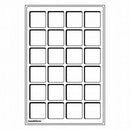 Leuchtturm Square-Spaced 24pc 47mm Coin Tray L 2pk