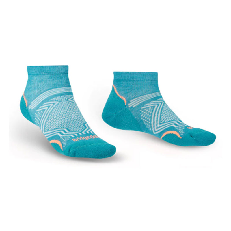 Dámské nízké střihové túry Ultralight T2 Coolmax Socks (šedozelená)