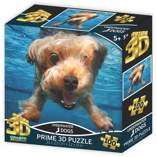 Prime3D Under Water Dogs Brady 100-Piece 3D Puzzle