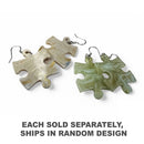 Chessex Earrings Puzzle Piece Pair (1pc Random Color)