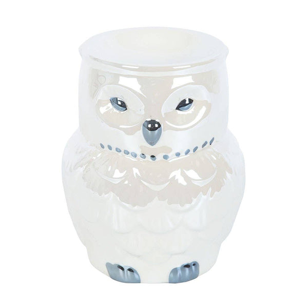 Owl Shaped Ceramic Iridescent Oil Burner