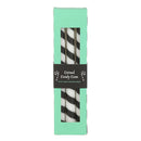 Black Candy Cane Taper Candles (Set of 3)