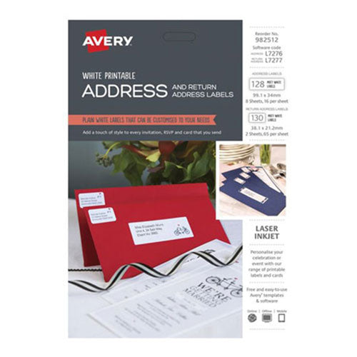 Avery Printable Address and Return Label Kit