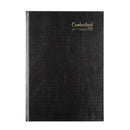Cumberland A4 2PTD Premium Casebound 2024 Diary (Black)