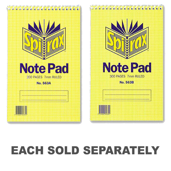 Spirax Short Hand Top Opening Notebook 10pk