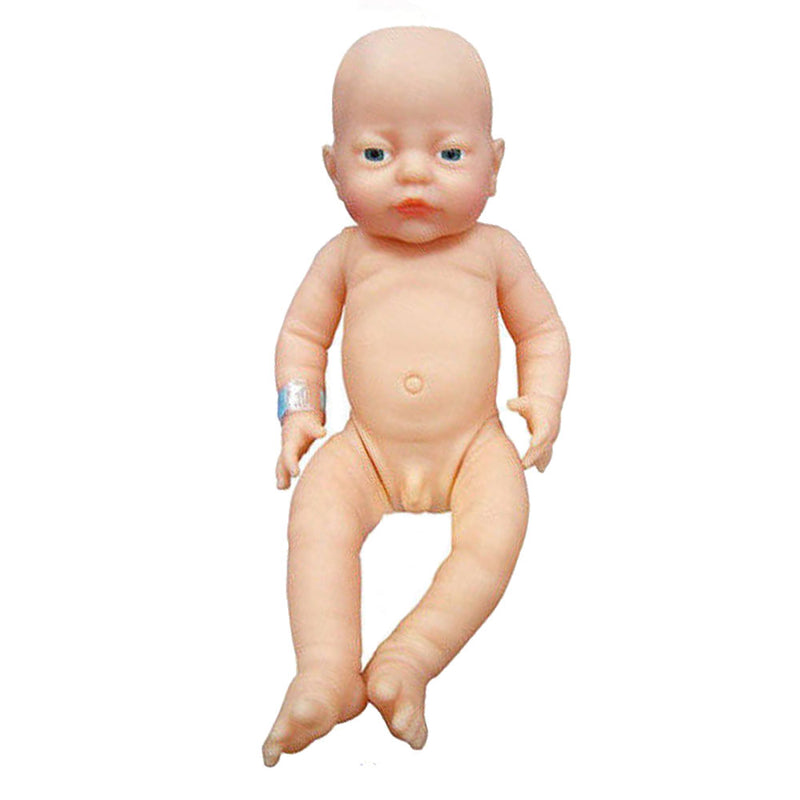 Kavkazská nově narozená dítě panenka s plenkou 41 cm