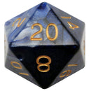MDG 35mm Mega Akryl D20 DICE W/ GOLD Čísla